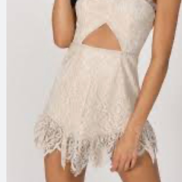 MOMENT LIKE THIS STONE STRAPLESS DRESS size xs - Picture 2 of 12